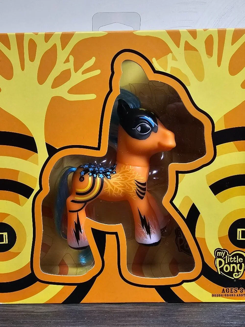 Hasbro My Little Pony Pop Art Pony Orange Blue Hair Exclusive NEW G3 MLP 2008